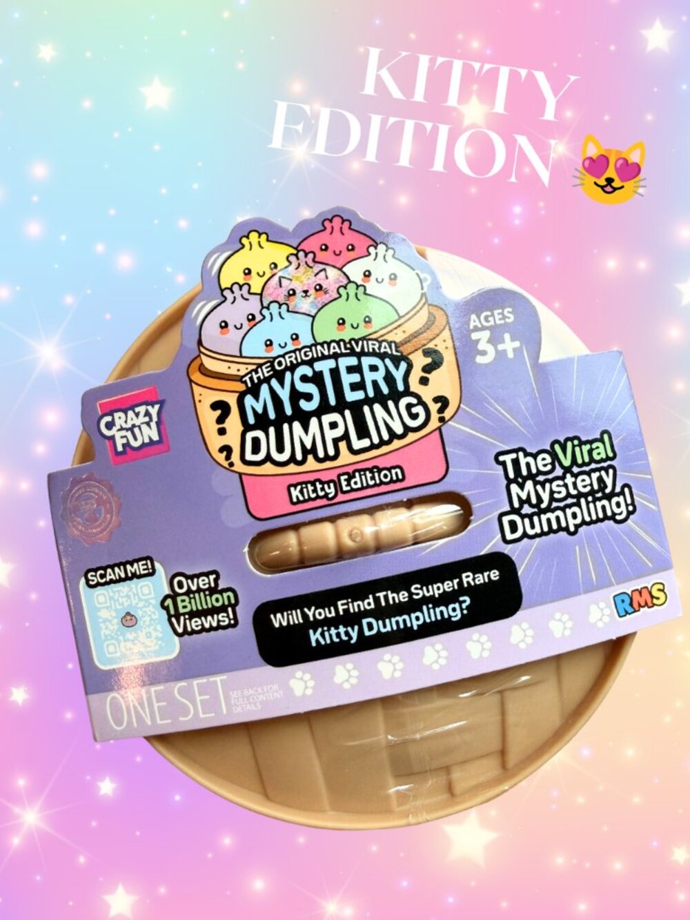 😻 RMS | KITTY EDITION Viral Mystery Squishy Dumpling - SEAFOAM GREEN